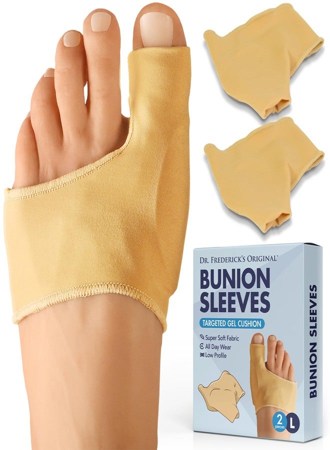 Dr. Frederick's Original Bunion Sleeves - 2 ct - Orthopedic Relief Socks for Pain - Gel Pad Cushion for Big Toe - Large W7-14 | M5-13 - Image 1